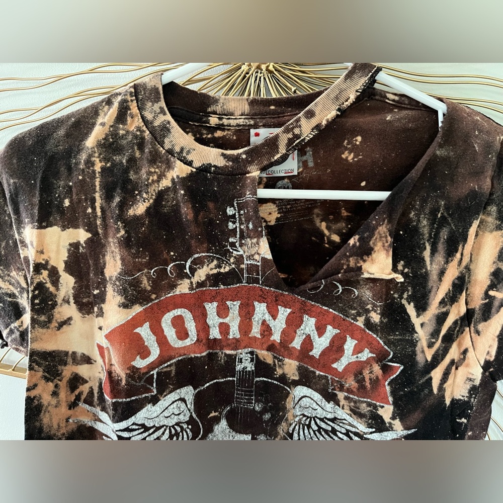 Johnny Cash Size Small/Medium Crop Top TShirt